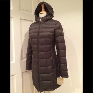 Michael Kors packable down coat dark olive XS